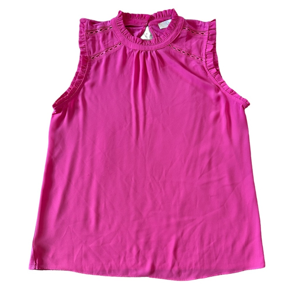 Loft Ruffle Sleeveless Tank Top